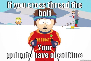 Illustration for article titled Cross thread - Don't cross thread your bolts